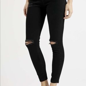 Black Jamie Jeans Ripped Topshop